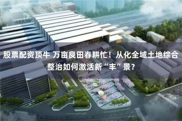 股票配资顶牛 万亩良田春耕忙！从化全域土地综合整治如何激活新“丰”景？
