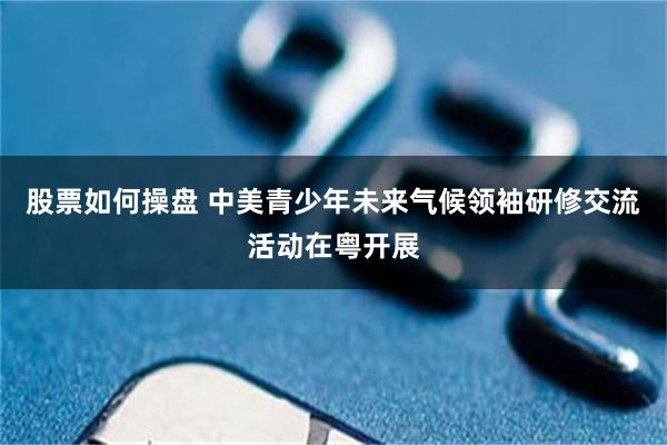 股票如何操盘 中美青少年未来气候领袖研修交流活动在粤开展