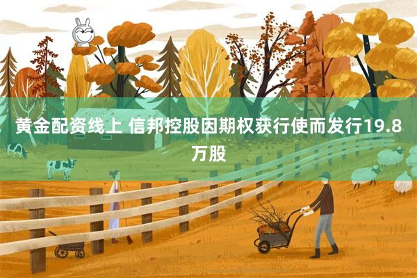 黄金配资线上 信邦控股因期权获行使而发行19.8万股