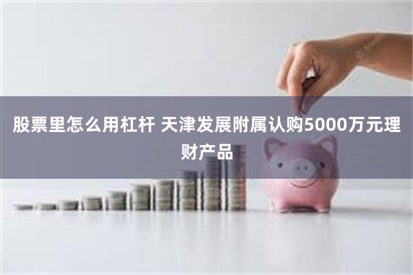 股票里怎么用杠杆 天津发展附属认购5000万元理财产品