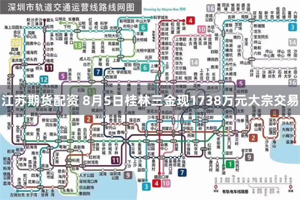 江苏期货配资 8月5日桂林三金现1738万元大宗交易