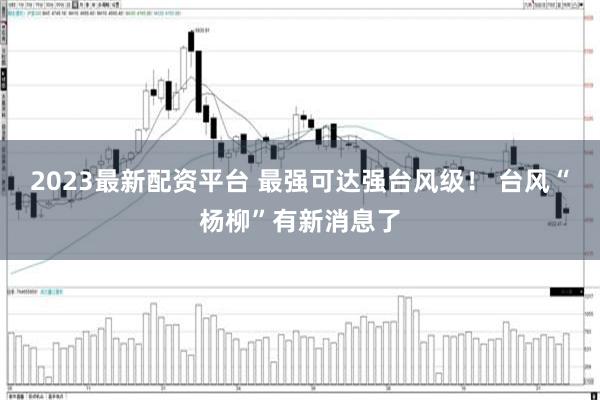 2023最新配资平台 最强可达强台风级！ 台风“杨柳”有新消息了
