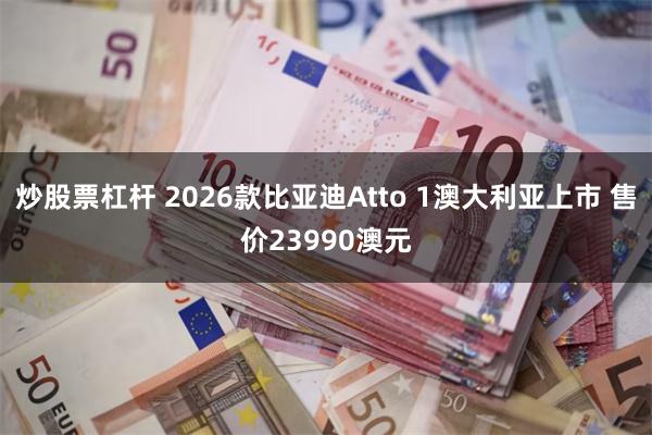 炒股票杠杆 2026款比亚迪Atto 1澳大利亚上市 售价23990澳元