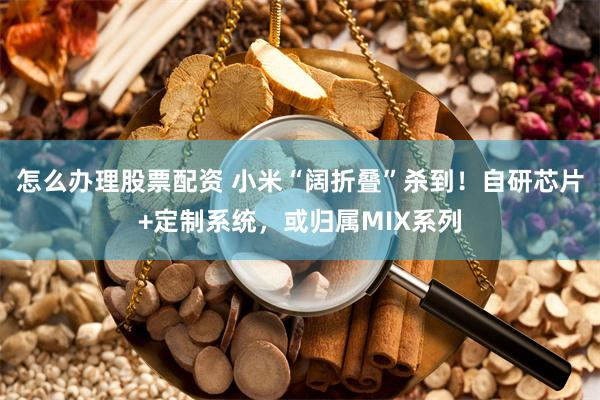 怎么办理股票配资 小米“阔折叠”杀到！自研芯片+定制系统，或归属MIX系列