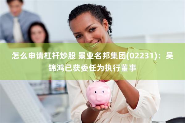 怎么申请杠杆炒股 景业名邦集团(02231)：吴锦鸿已获委任为执行董事