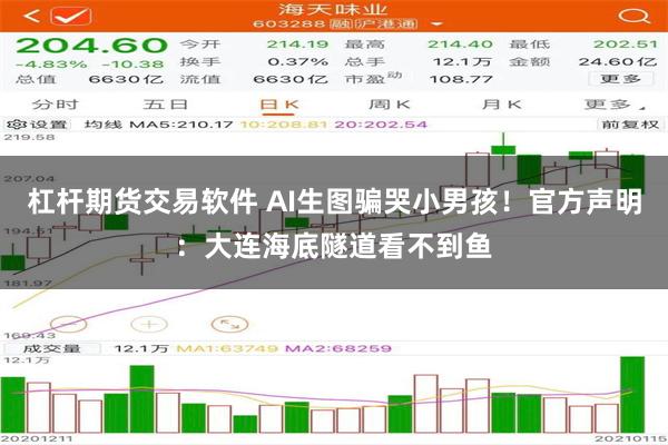 杠杆期货交易软件 AI生图骗哭小男孩！官方声明：大连海底隧道看不到鱼