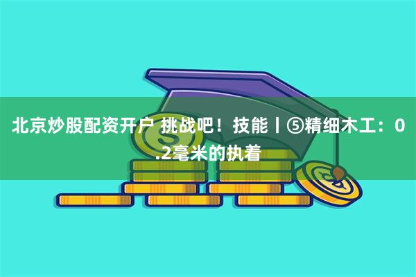 北京炒股配资开户 挑战吧！技能丨⑤精细木工：0.2毫米的执着