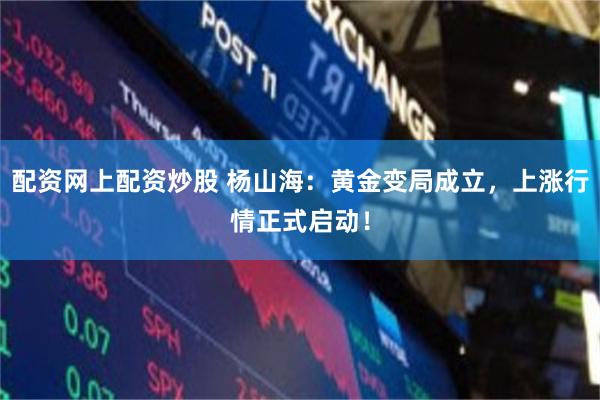 配资网上配资炒股 杨山海：黄金变局成立，上涨行情正式启动！